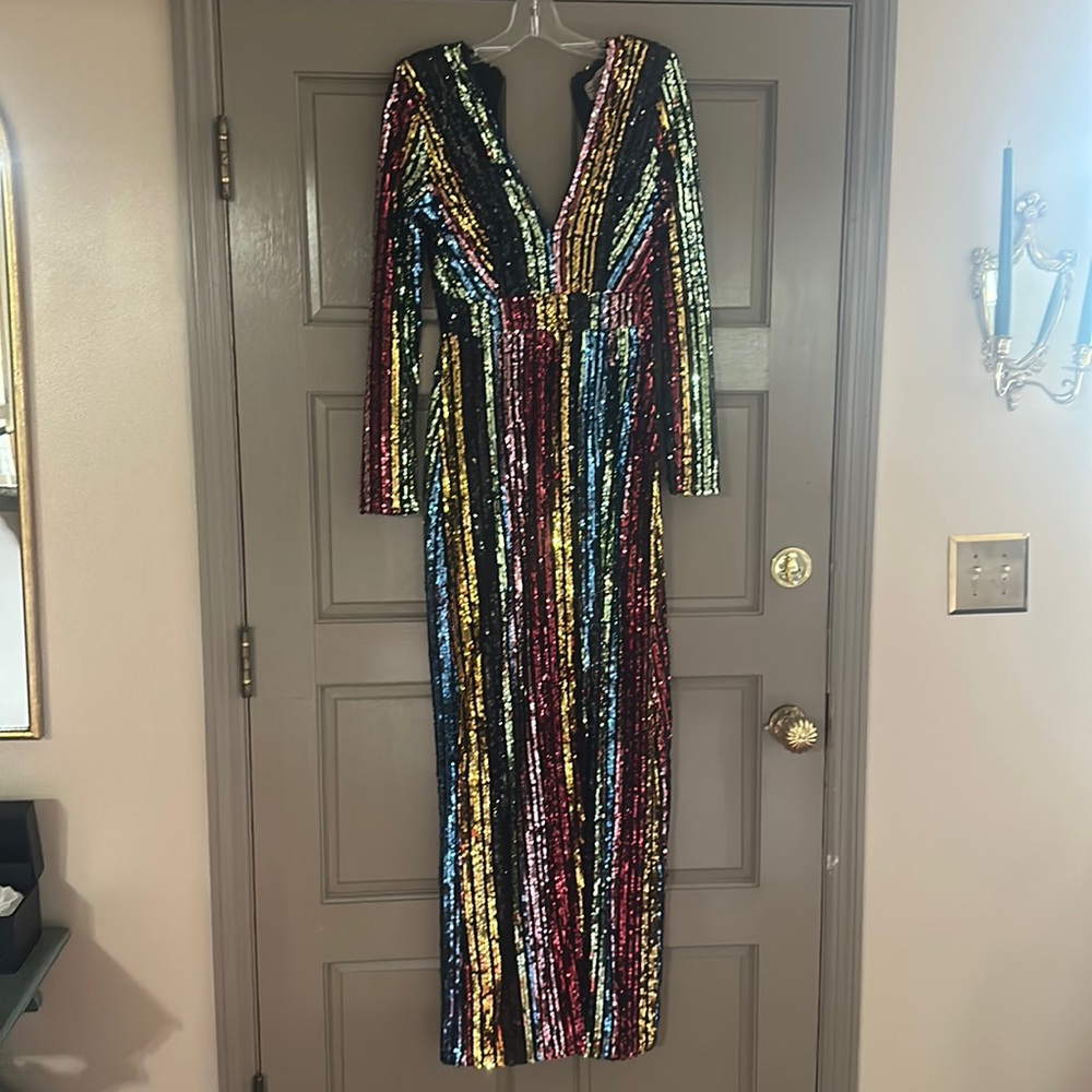 Multi Colored maxi gown